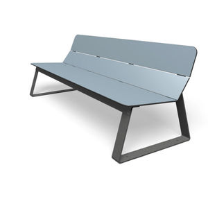 banc public / contemporain / en métal / en HPL