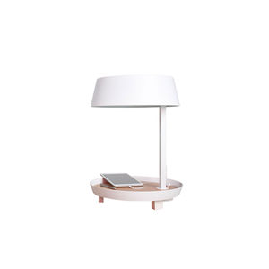lampe de table / contemporaine / en métal / en bois