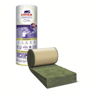isolant thermo-acoustique / en laine de verre / pour toiture / en rouleau