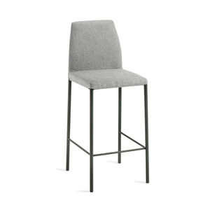 chaise de bar contemporaine / tapissée / avec repose-pieds / en tissu
