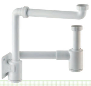 siphon de lavabo en plastique