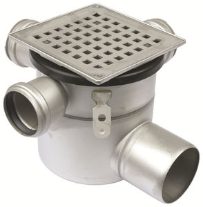 bonde de douche en acier inox