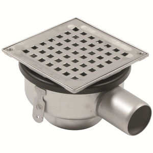 bonde de douche en acier inox