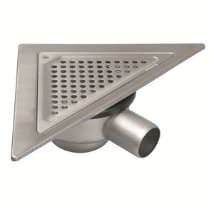 bonde de douche en acier inox