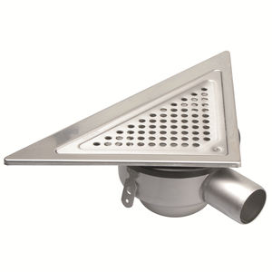bonde de douche en acier inox
