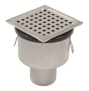 bonde de douche en acier inox