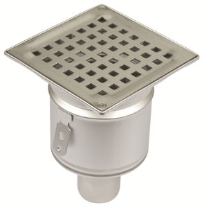 bonde de douche en acier inox