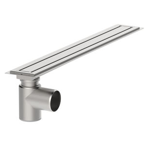 bonde de douche en acier inox