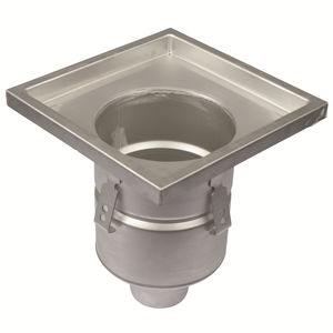 siphon de sol en acier inox