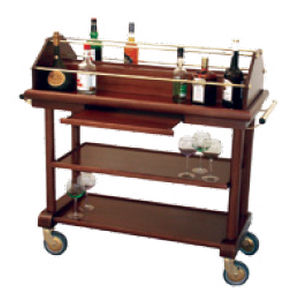 chariot de service / professionnel / en bois