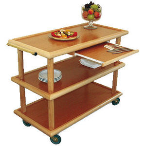chariot de service / professionnel / en bois