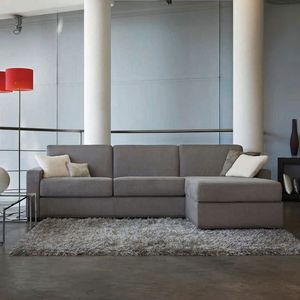 canapé d'angle / lit / contemporain / en tissu