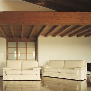 canapé lit / classique / en tissu / en cuir