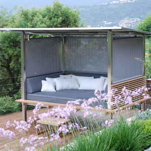 lit de jardin à baldaquin / double / contemporain / en Batyline®