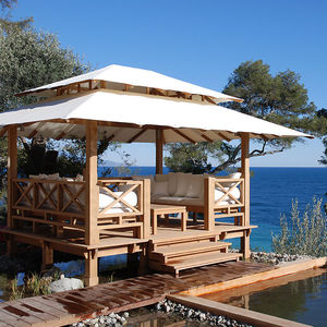 gazebo en teck