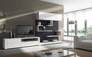 ensemble TV mural contemporain 1