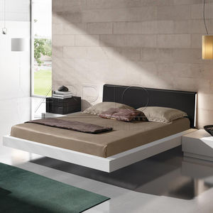 lit flottant / double / contemporain / avec tête de lit
