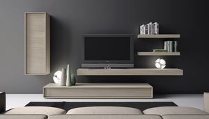 ensemble TV mural contemporain 1