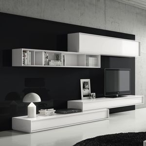 ensemble TV mural contemporain 1