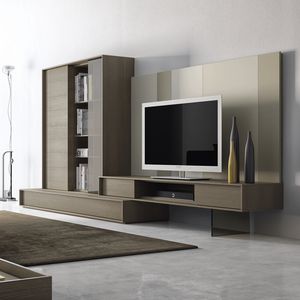 ensemble TV mural contemporain 1