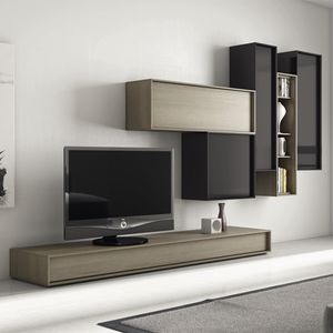 ensemble TV mural contemporain 1