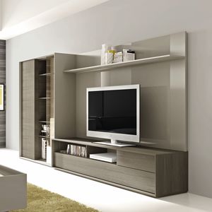 ensemble TV mural contemporain 1