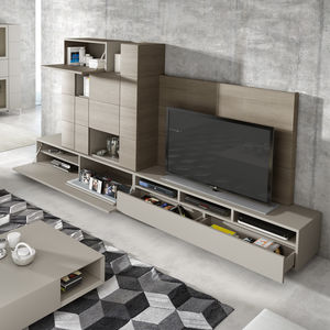 ensemble TV mural contemporain 1