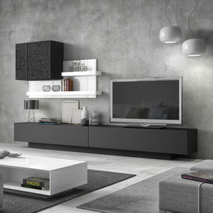 ensemble TV mural contemporain 1