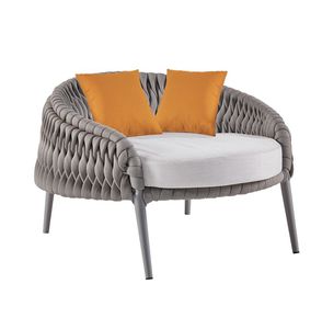 fauteuil contemporain / en Sunbrella® / en aluminium / en polyester