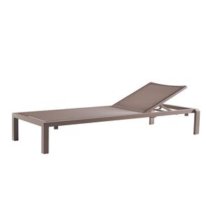 bain de soleil contemporain / en aluminium laqué / en polyester / de jardin
