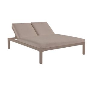 bain de soleil contemporain / en aluminium laqué / en polyester / de jardin