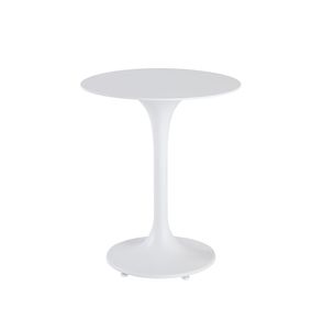 table d'appoint contemporaine / en aluminium laqué / avec piètement en aluminium laqué / ronde