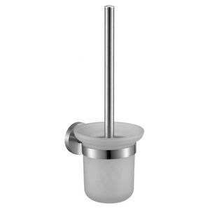 brosse de toilettes en verre / en inox / murale / pour hôtel