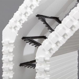 bloc de coffrage en polystyrène / pour mur / isolant / d'angle