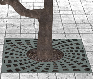 grille d'arbre ronde