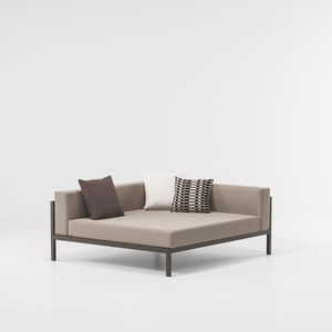 méridienne contemporaine / en tissu / en aluminium / de jardin