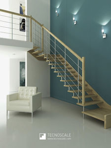 escalier demi-tournant