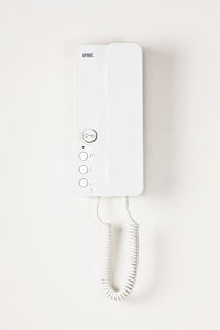interphone audio blanc