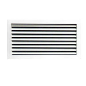 grille de ventilation en aluminium anodisé / en tôle d'acier / rectangulaire / pour le soufflage et la reprise d'air