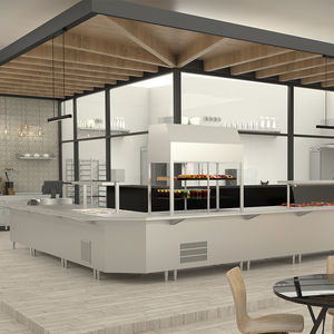 buffet neutre sur plan
