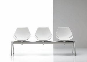 sièges sur poutre en aluminium / en polyuréthane / 3 places / multiplace