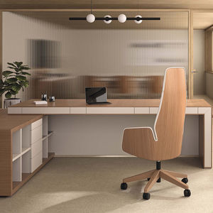 banque d'accueil en bois 1