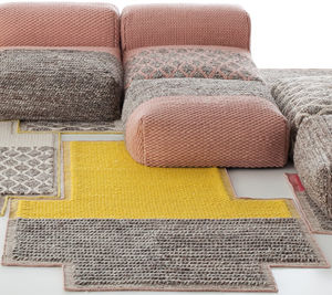 tapis contemporain / uni / en laine / en coton