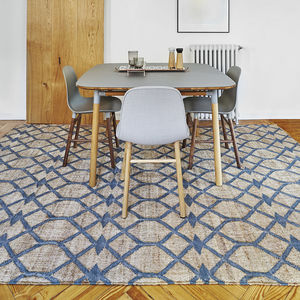 tapis contemporain / à motif / en viscose / en jute