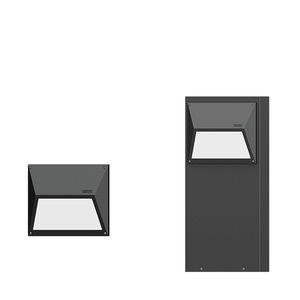 luminaire apparent / encastrable au mur / à LED / rectangulaire