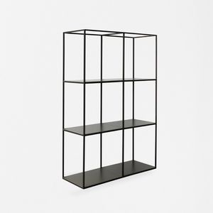 étagère murale / contemporaine / en bois laqué / en aluminium
