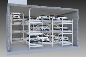système de stationnement avec plate-forme