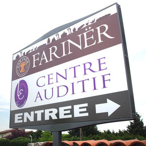 panneau signalétique en acier galvanisé 1