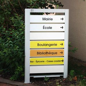 panneau signalétique en acier galvanisé 1