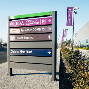panneau signalétique en acier galvanisé 1